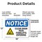 Signmission Clear Door Path Forklifts Entering, 18 in W x Rectangle, Plastic OS-2PACK-NS-P-1218-L-10660 - alternate 8